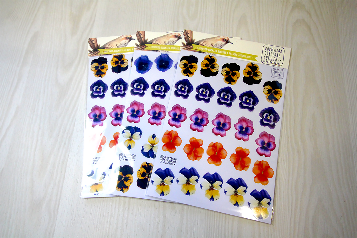 Set de Stickers Troquelados (4 láminas)