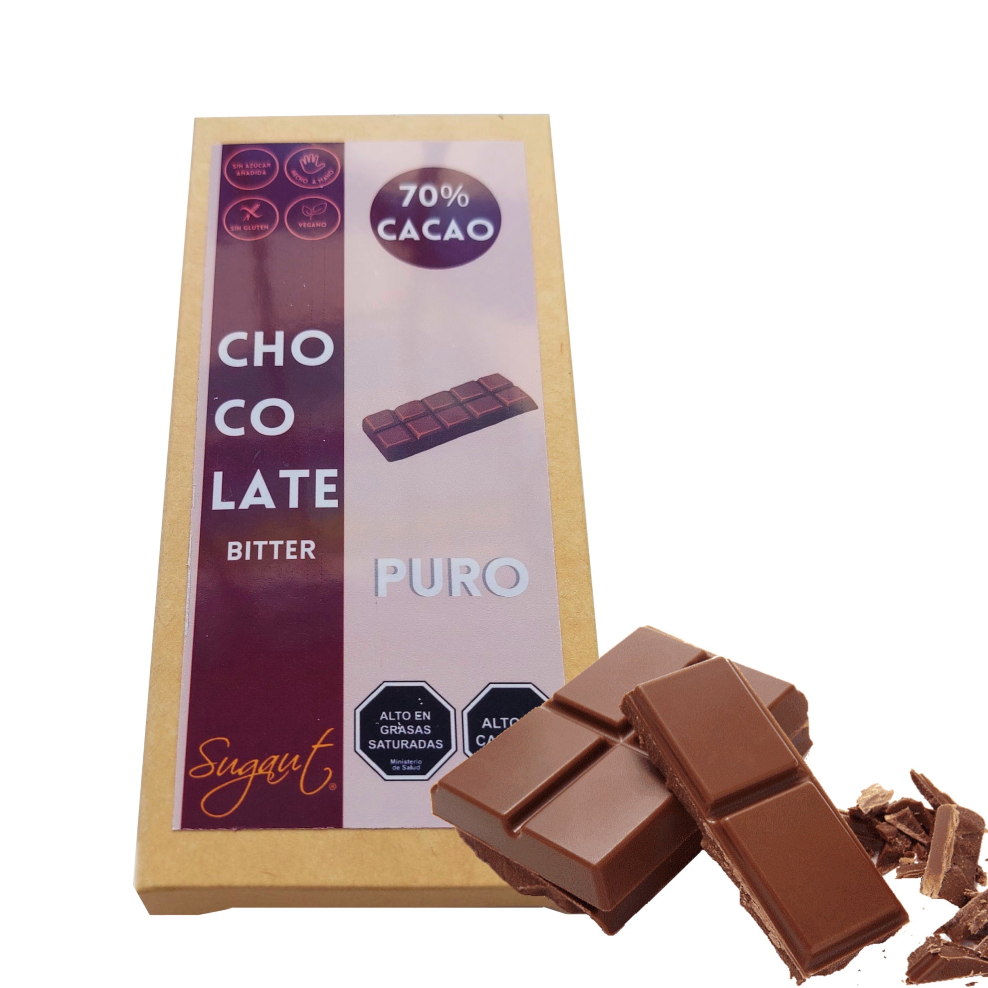 Chocolate Bitter 70% Cacao 50gr