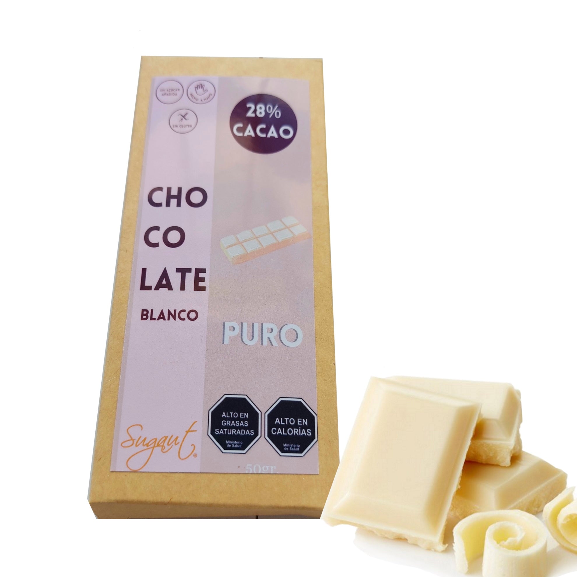 Chocolate Blanco 28% Cacao 50gr