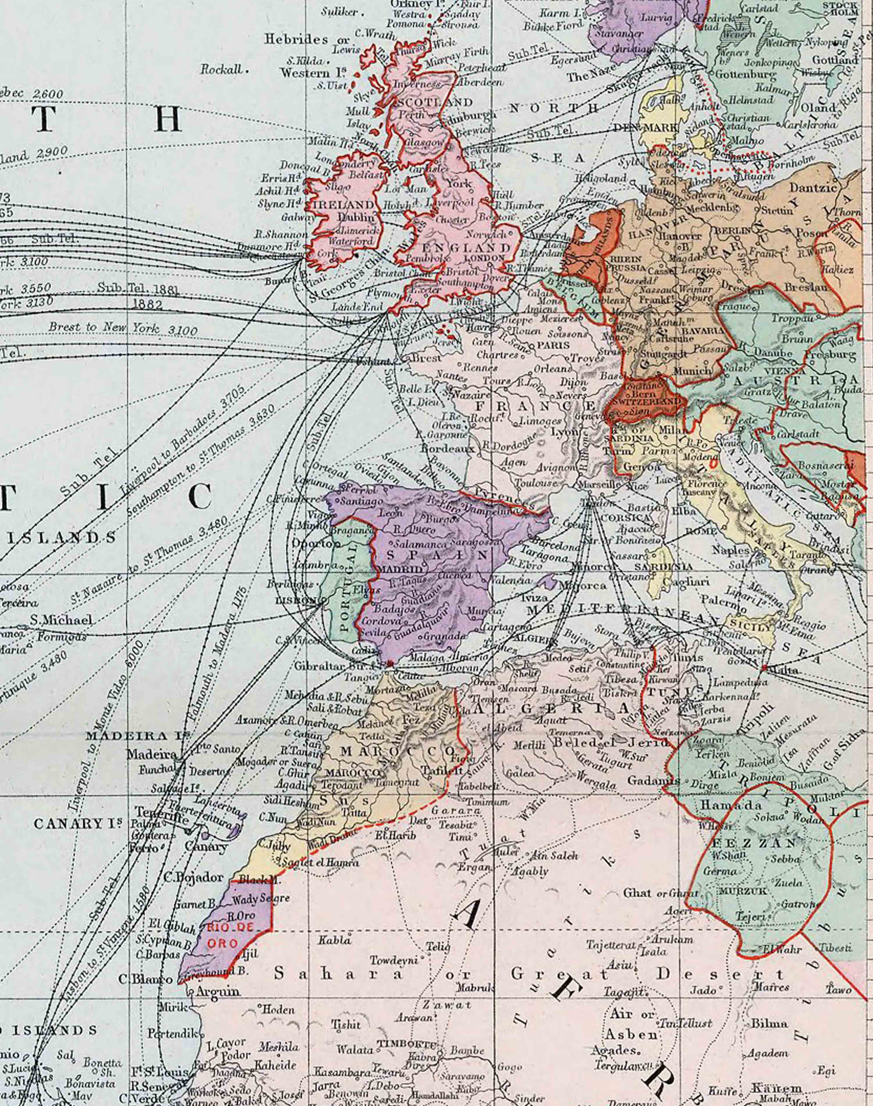 Mapa del Mundo Pacífico - Lámina