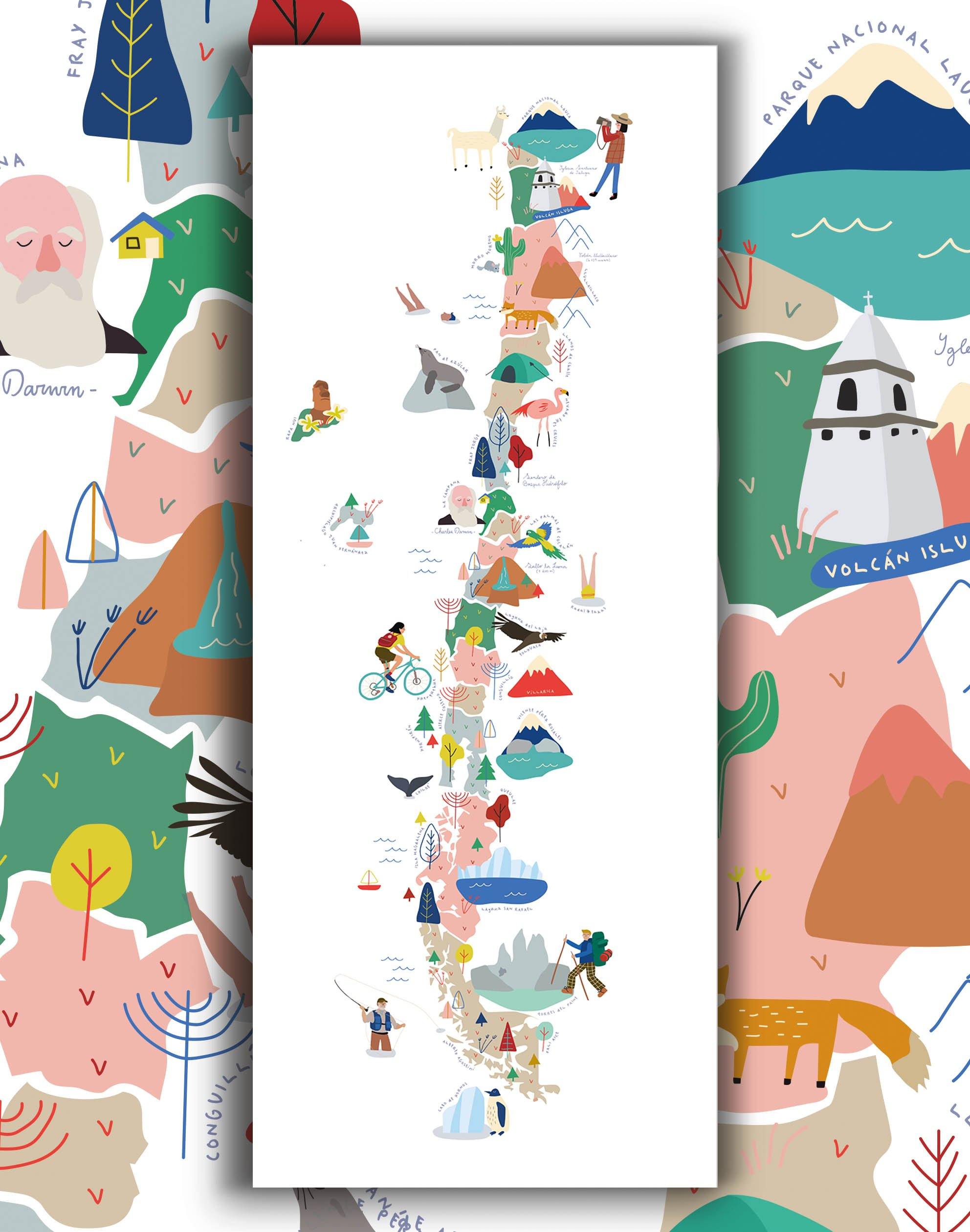 Parques Nacionales de Chile - Lámina - Mappin