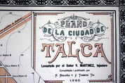 Plano de Talca en 1895 - Lámina