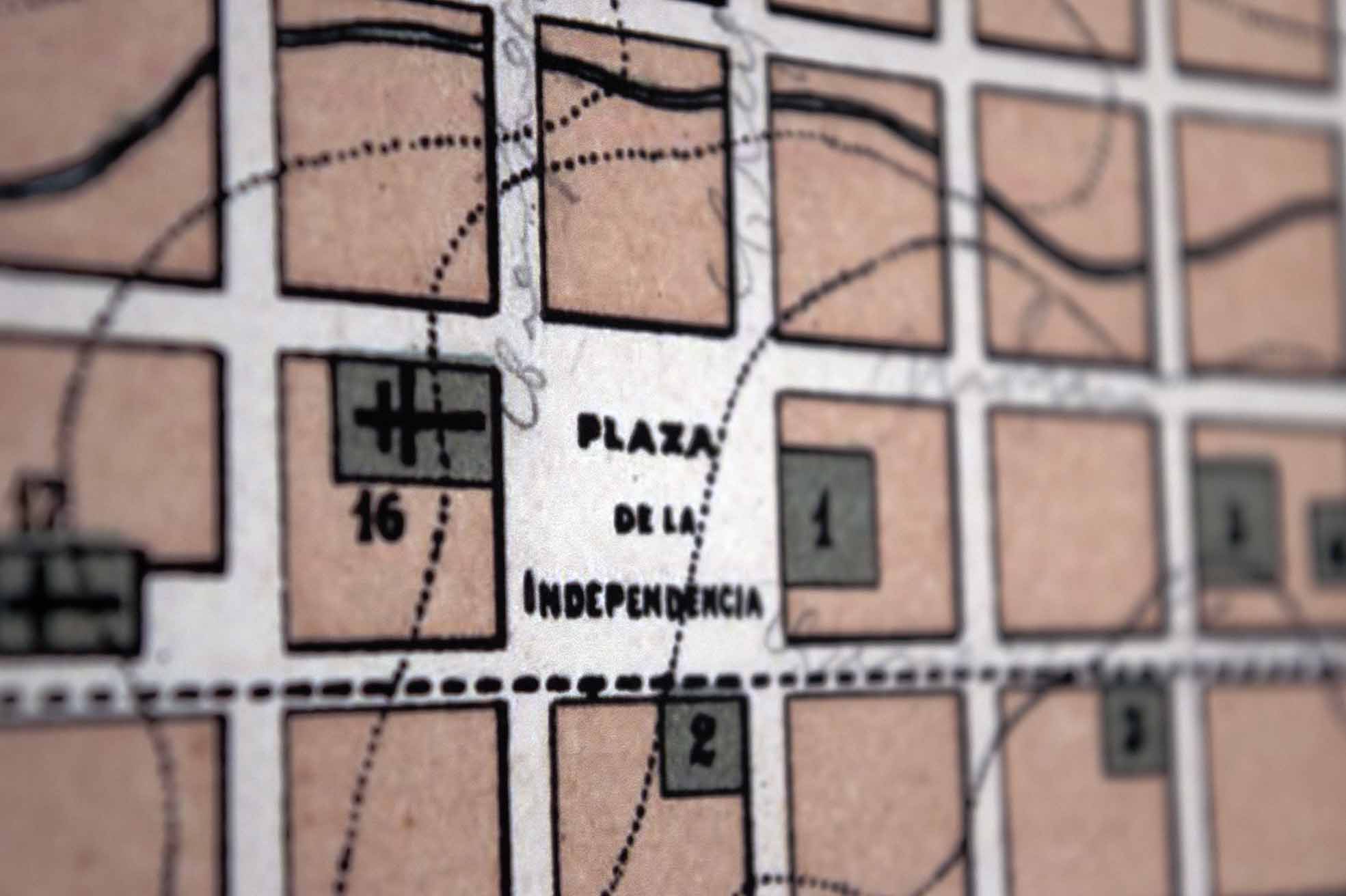 Plano de Talca en 1895 - Lámina