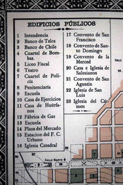 Plano de Talca en 1895 - Lámina