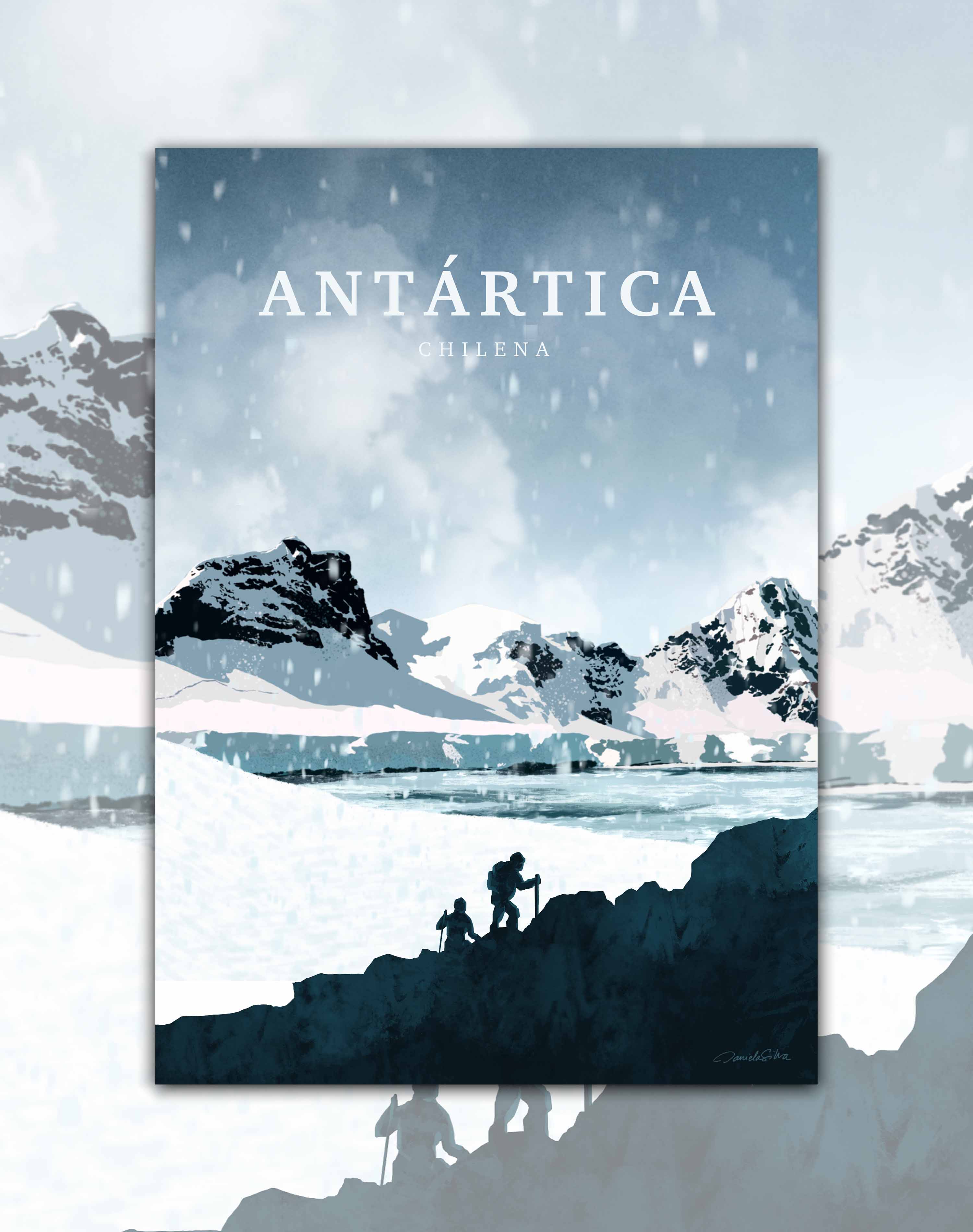 Poster Antártica Trekking - Lámina