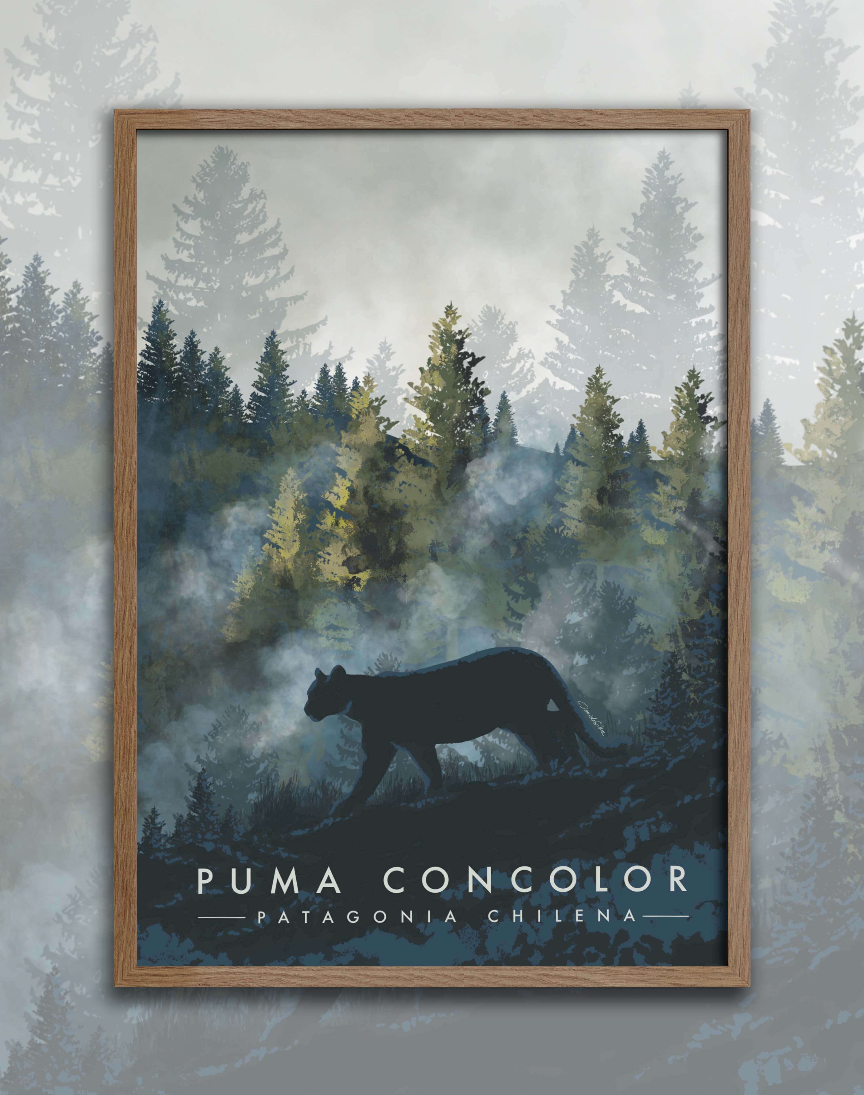 Poster Puma Concolor - Enmarcado A PEDIDO