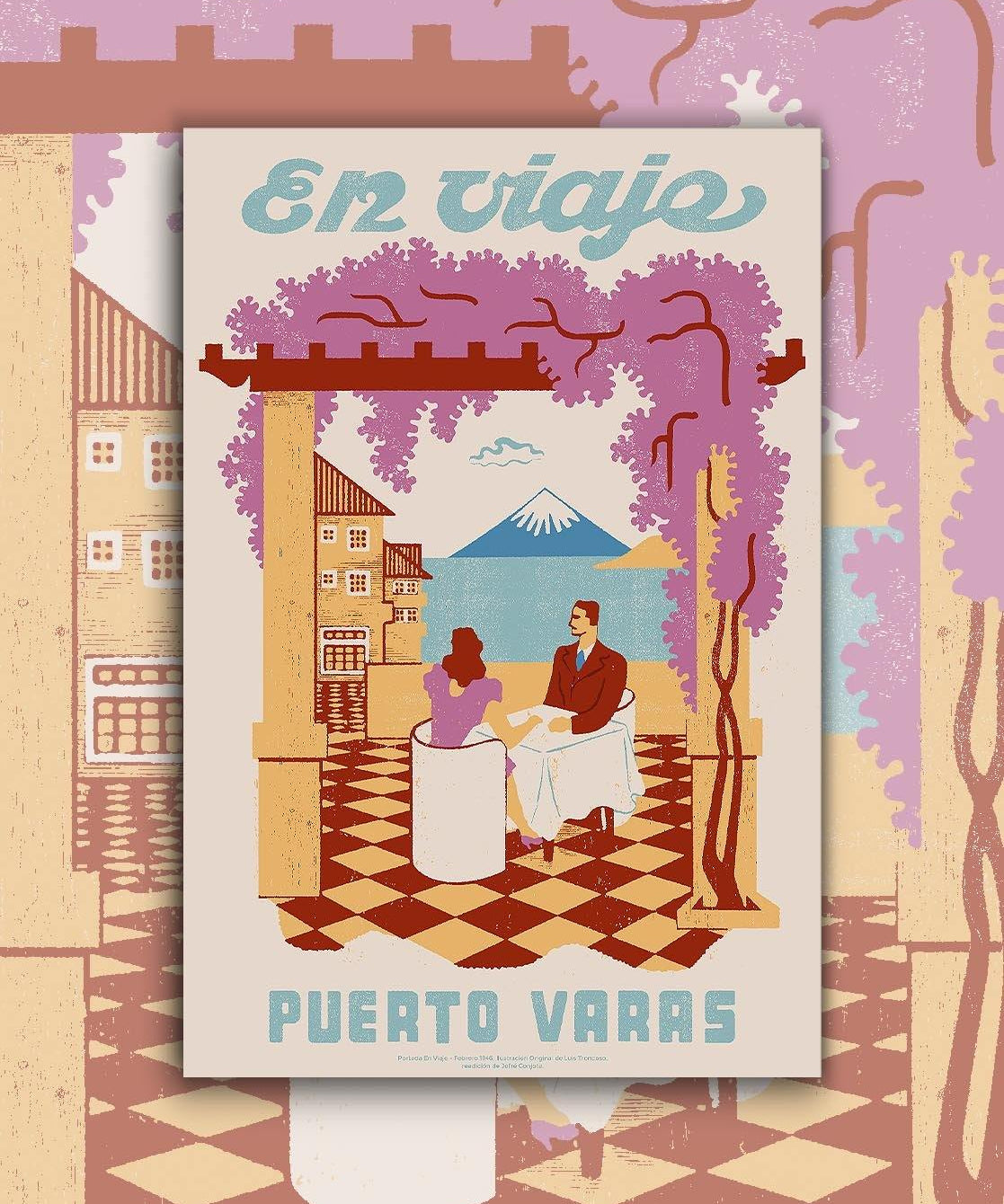 Poster Puerto Varas - Lámina - Mappin