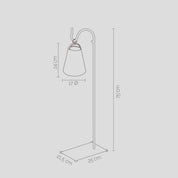 Cencerro Pergamino Base Fierro Mesa