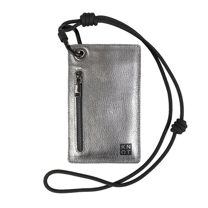 BBKNOT Portacelular / Plateado / Negro