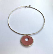 Collar disco M_rosado