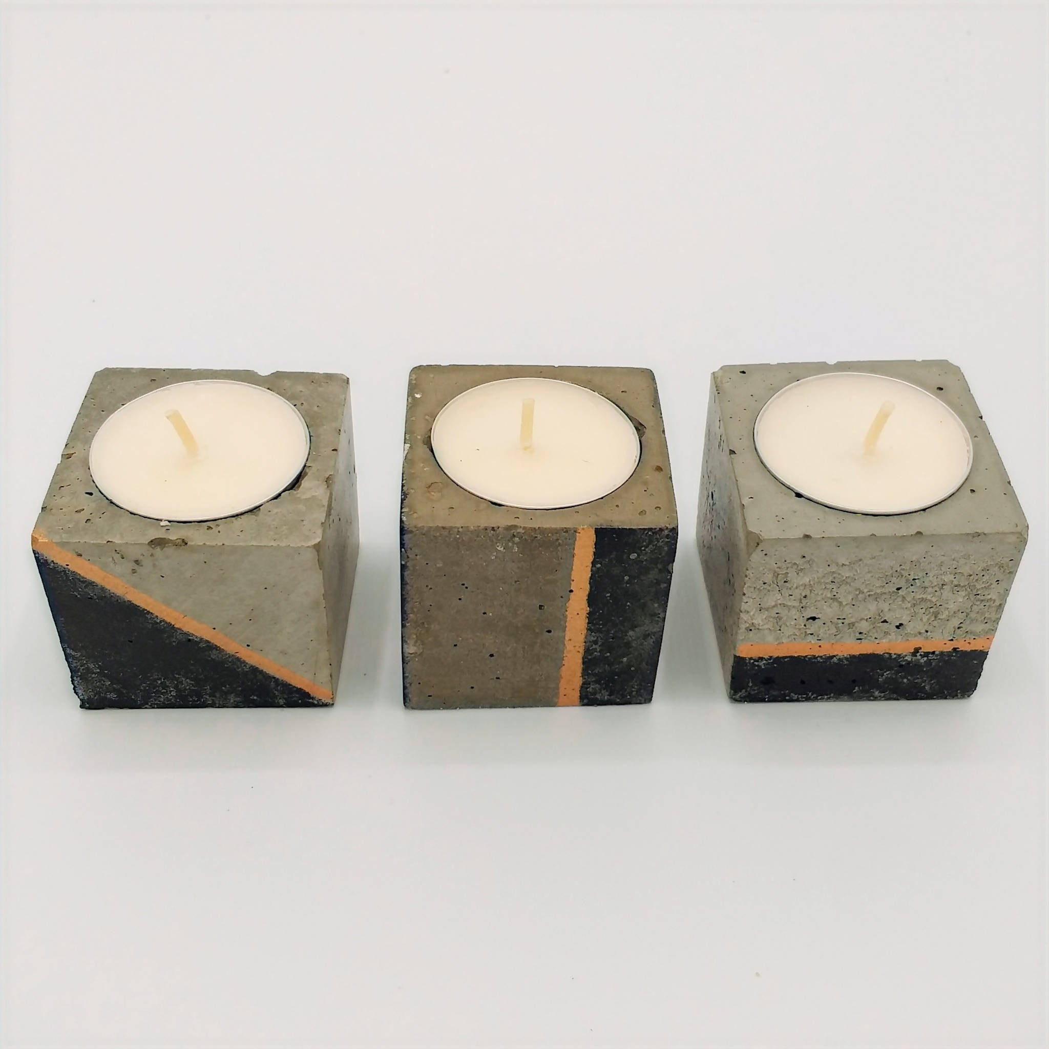 SETPOSAVELAS DE HORMIGÓN NEGRO COBRE