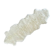 Piecera Oveja Lana Natural Blanca Irregular