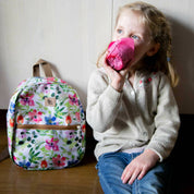 Mochila infantil kids sustentable flores