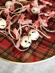 NAVIDAD Plato 30 cm escocés redondo