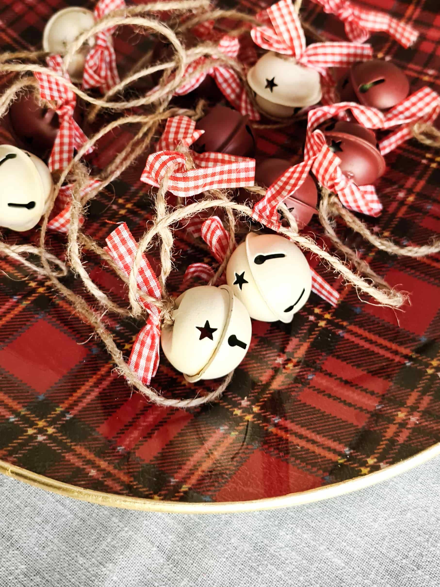 NAVIDAD Plato 30 cm escocés redondo