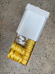 KIT de Cestería Lámpara 22x22cm cuerda amarilla