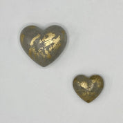 DUO CORAZONES HORMIGÓN ORO