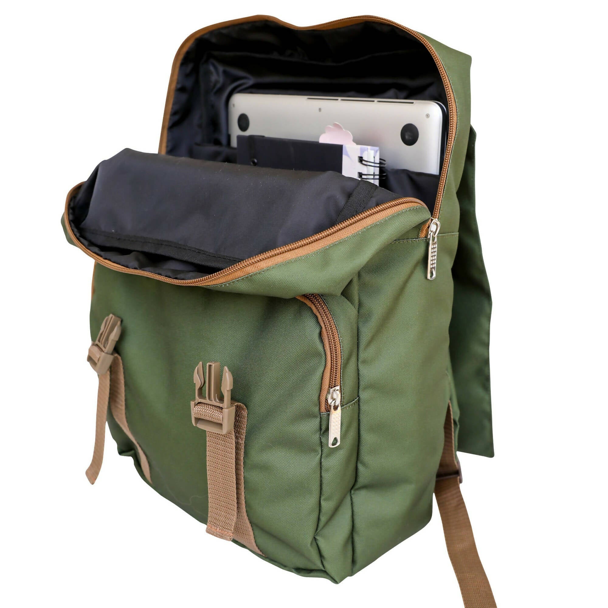 Mochila Notebook 15" Sustentable. Diseño Verde.