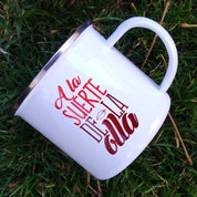 Tazón Enlozado "A la suerte de la olla"