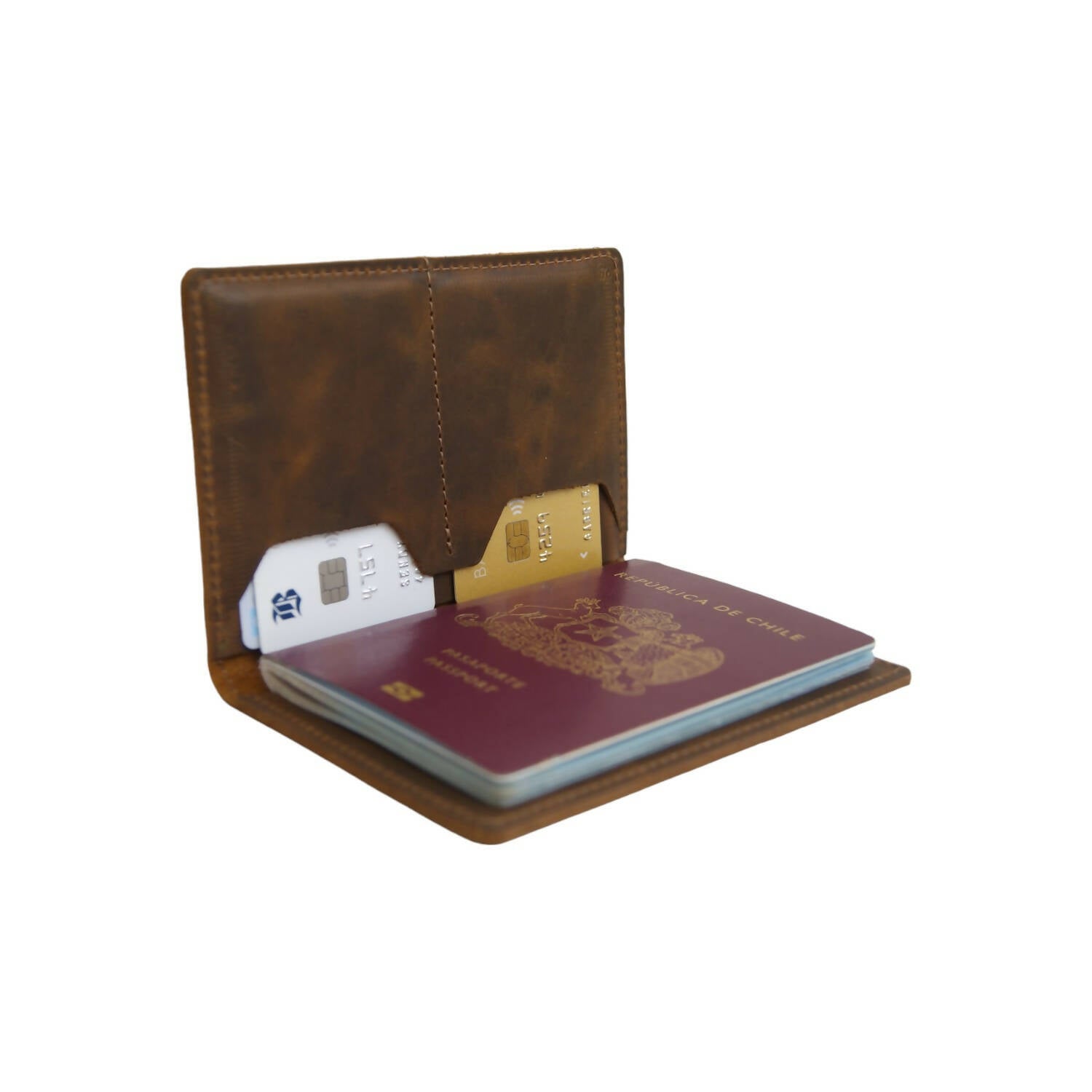 Porta Pasaporte de Cuero