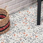 Baldosa Terrazo Blanca