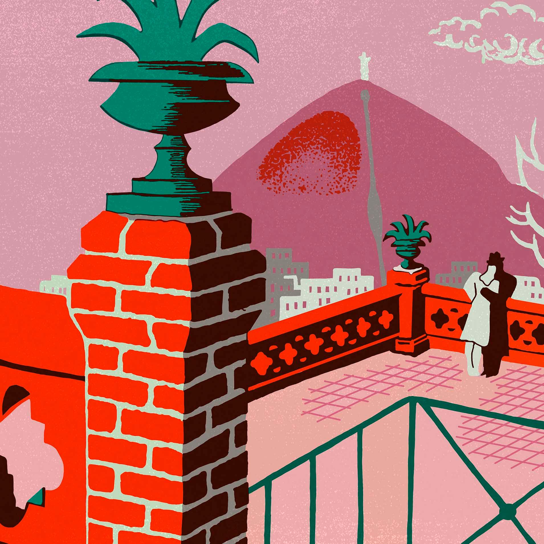 Poster Santiago Santa Lucía - Lámina - Mappin