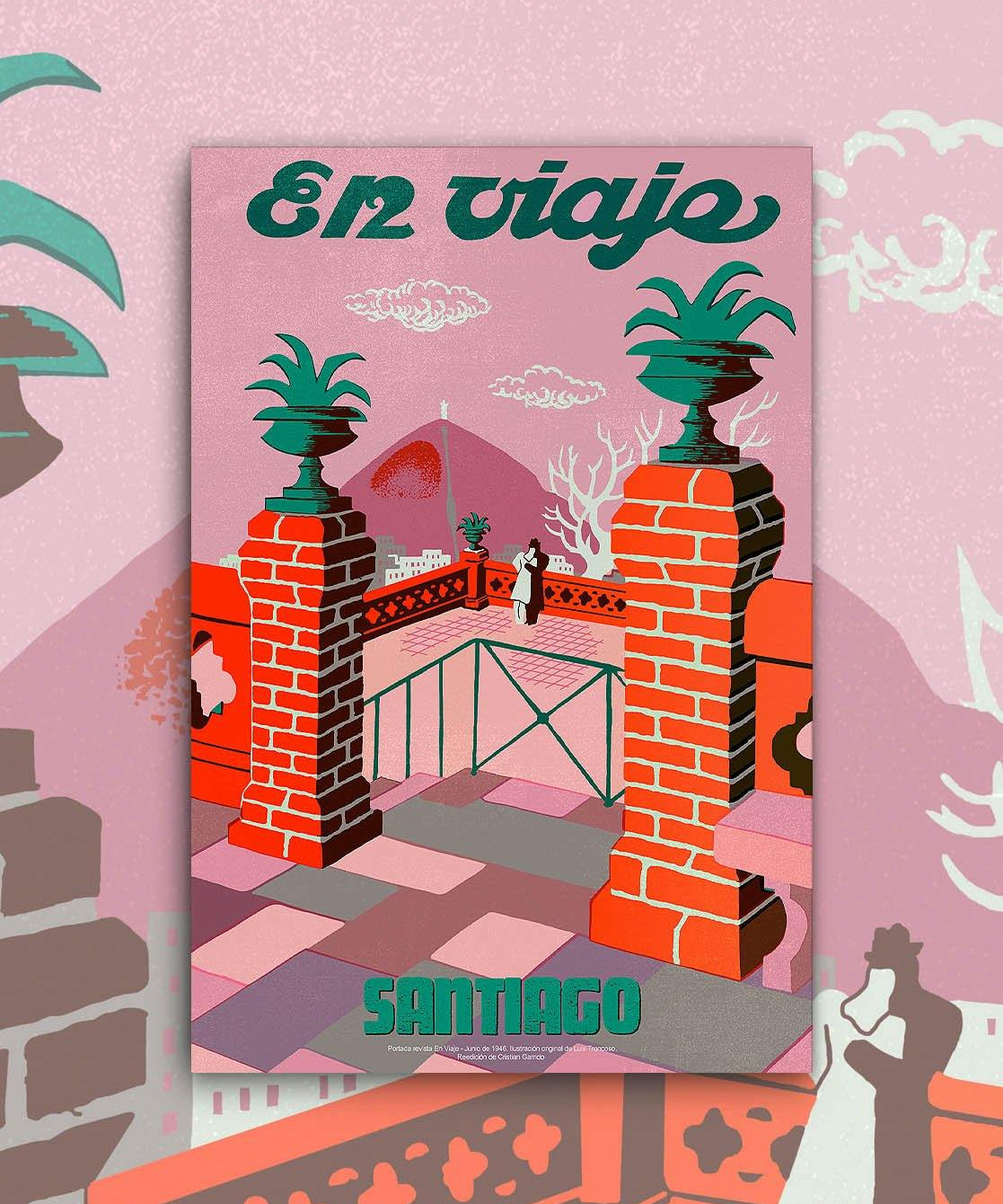 Poster Santiago Santa Lucía - Lámina - Mappin