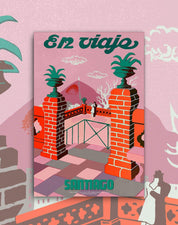 Poster Santiago Santa Lucía - Lámina - Mappin