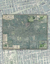 Plano de Santiago en 1939 - Lámina