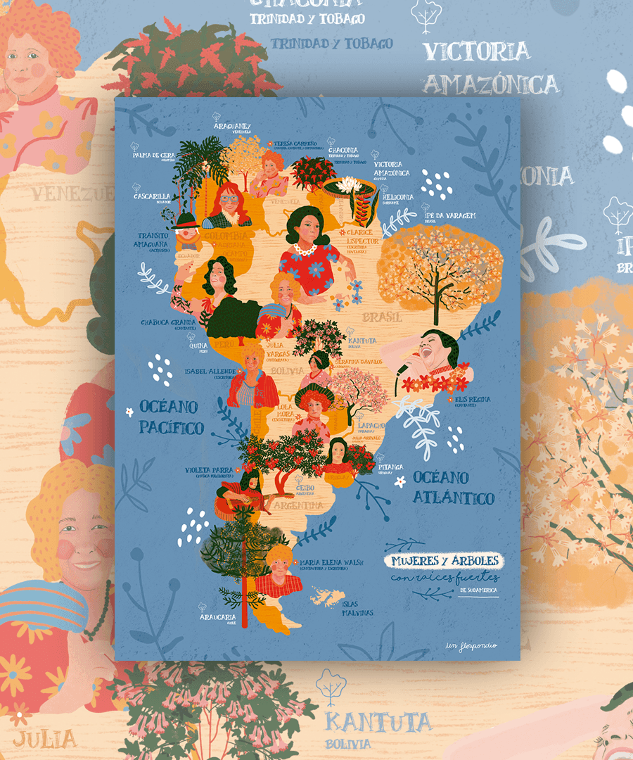 Raíces Fuertes de Sudamérica - Lámina - Mappin