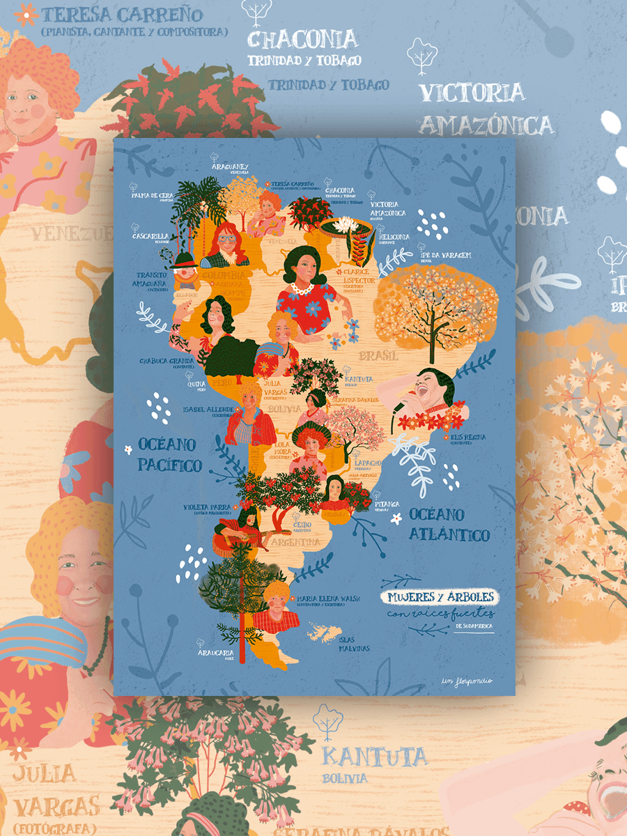 Raíces Fuertes de Sudamérica - Lámina - Mappin