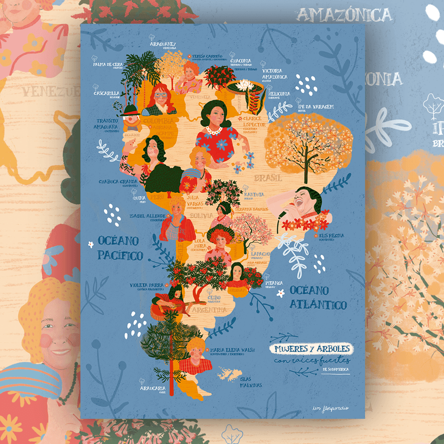 Raíces Fuertes de Sudamérica - Lámina - Mappin