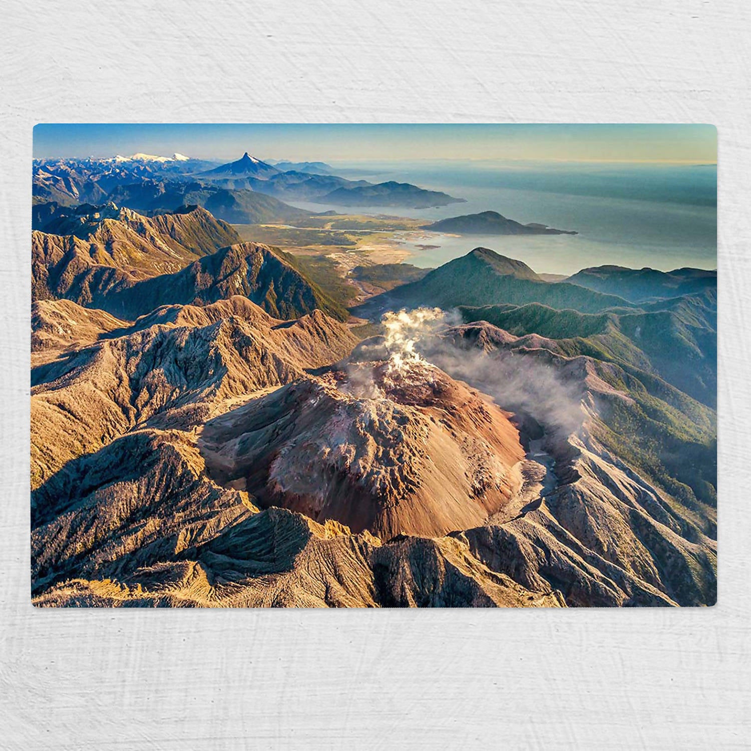 Tabla de vidrio Grande Volcán Chaitén