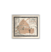 Plano de Talca en 1895 - Lámina - Mappin