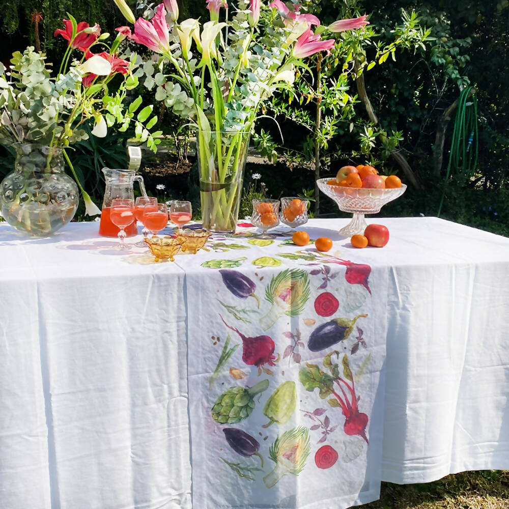 Camino de mesa velo organza Veggie