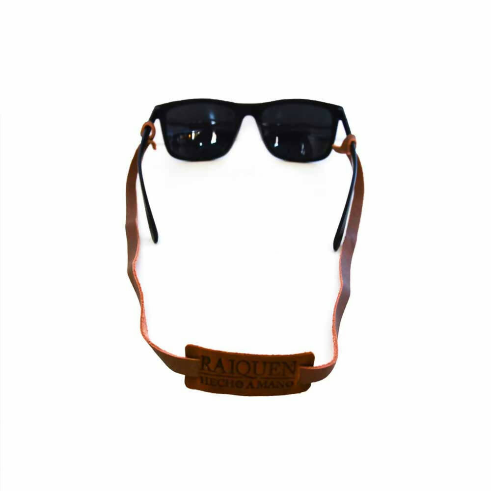 Strap porta anteojos cuero