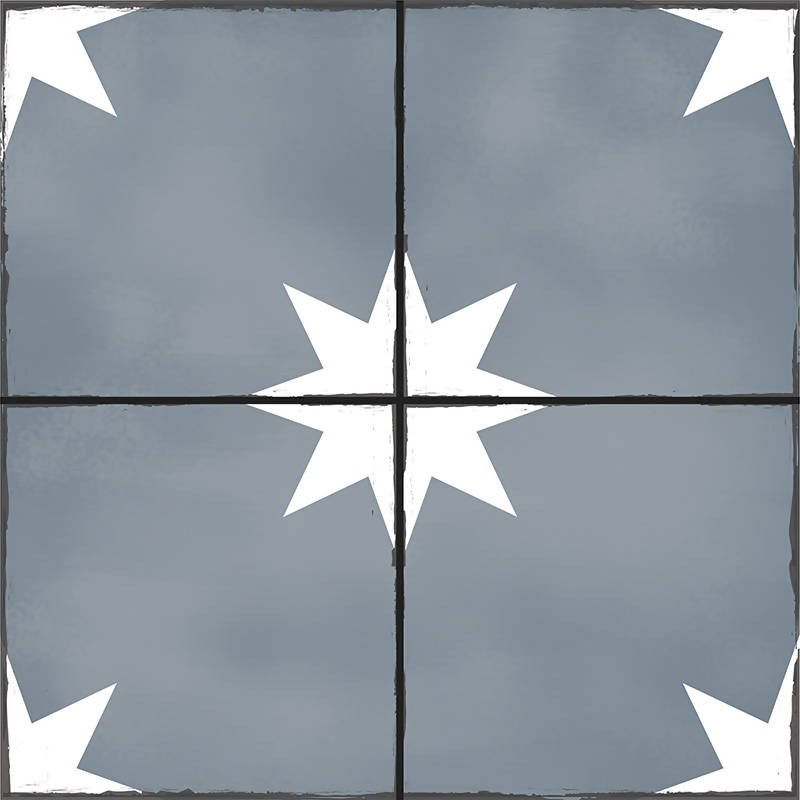 Baldosa Estrella Azul
