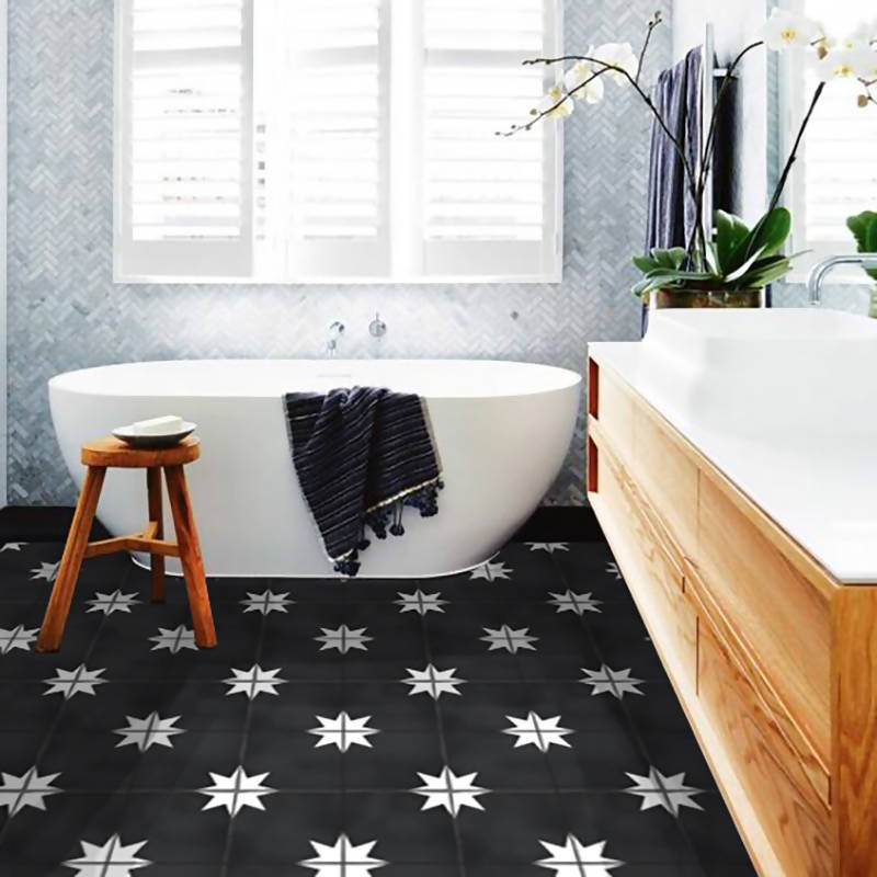 Baldosa Estrella Negra