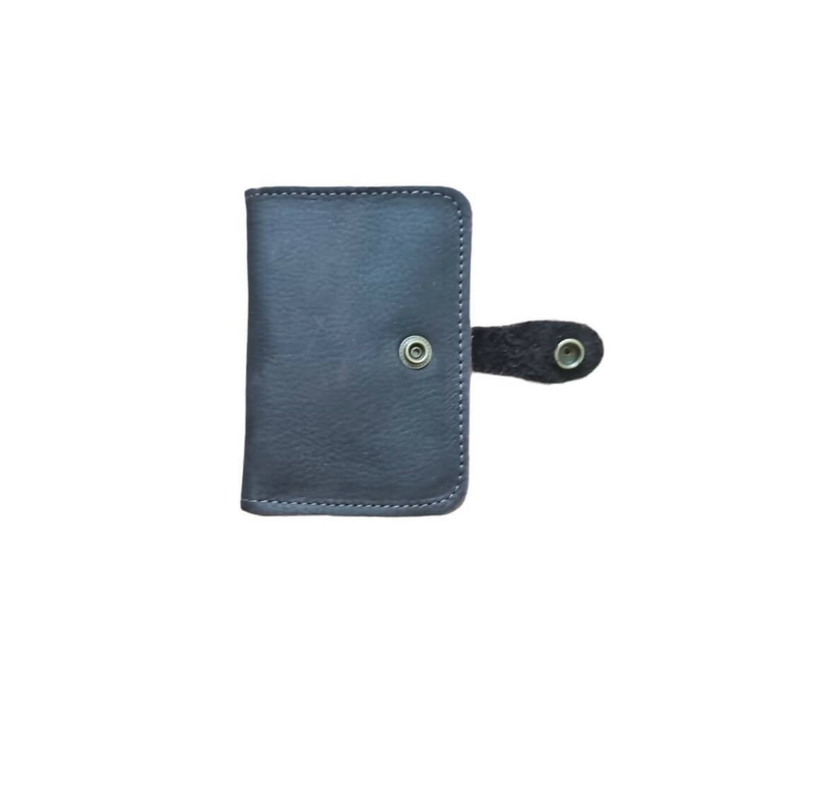 Portadocumento Cuero Anticlonación Café Oscuro