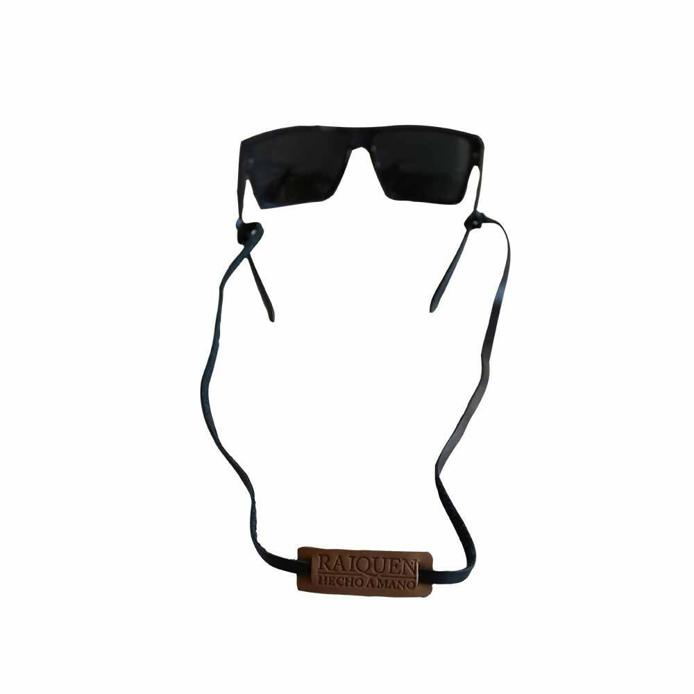 Strap sujetador Anteojos de cuero café y negro Hecho A Mano Raiquen