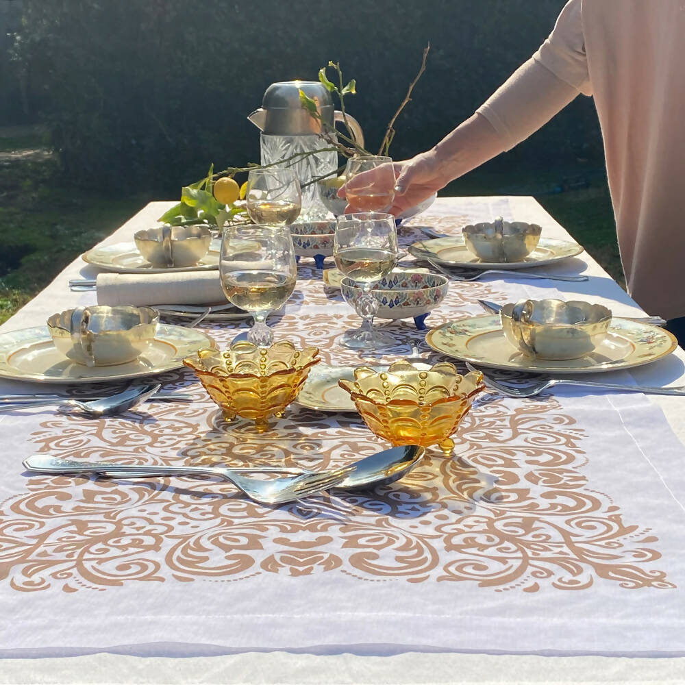 Camino de mesa velo organza Versalles