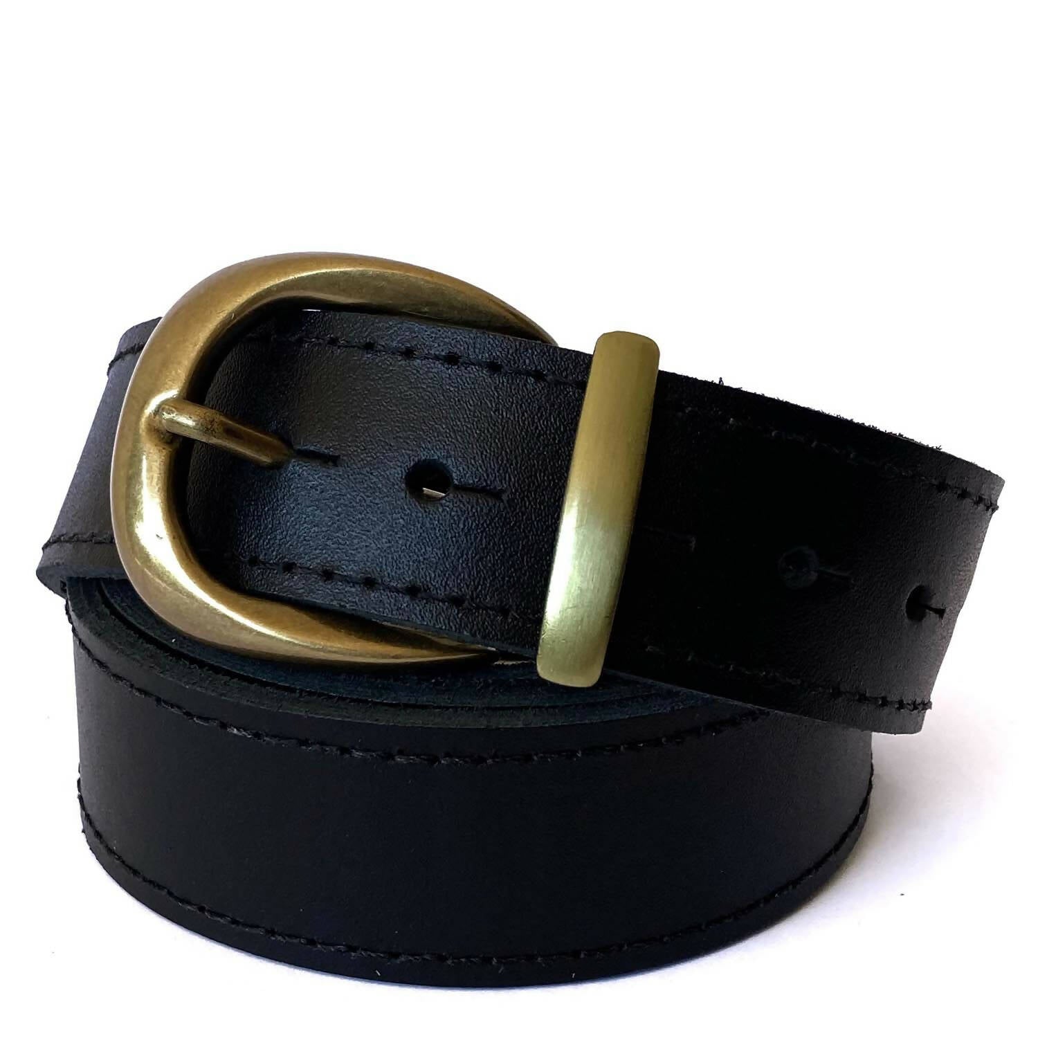Cinturón cuero Classic oro negro