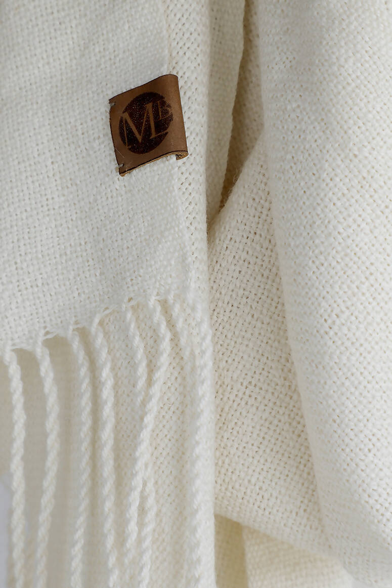 Bufanda alpaca color Crudo