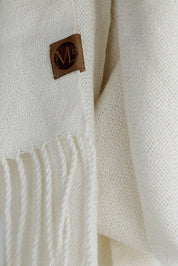 Bufanda alpaca color Crudo