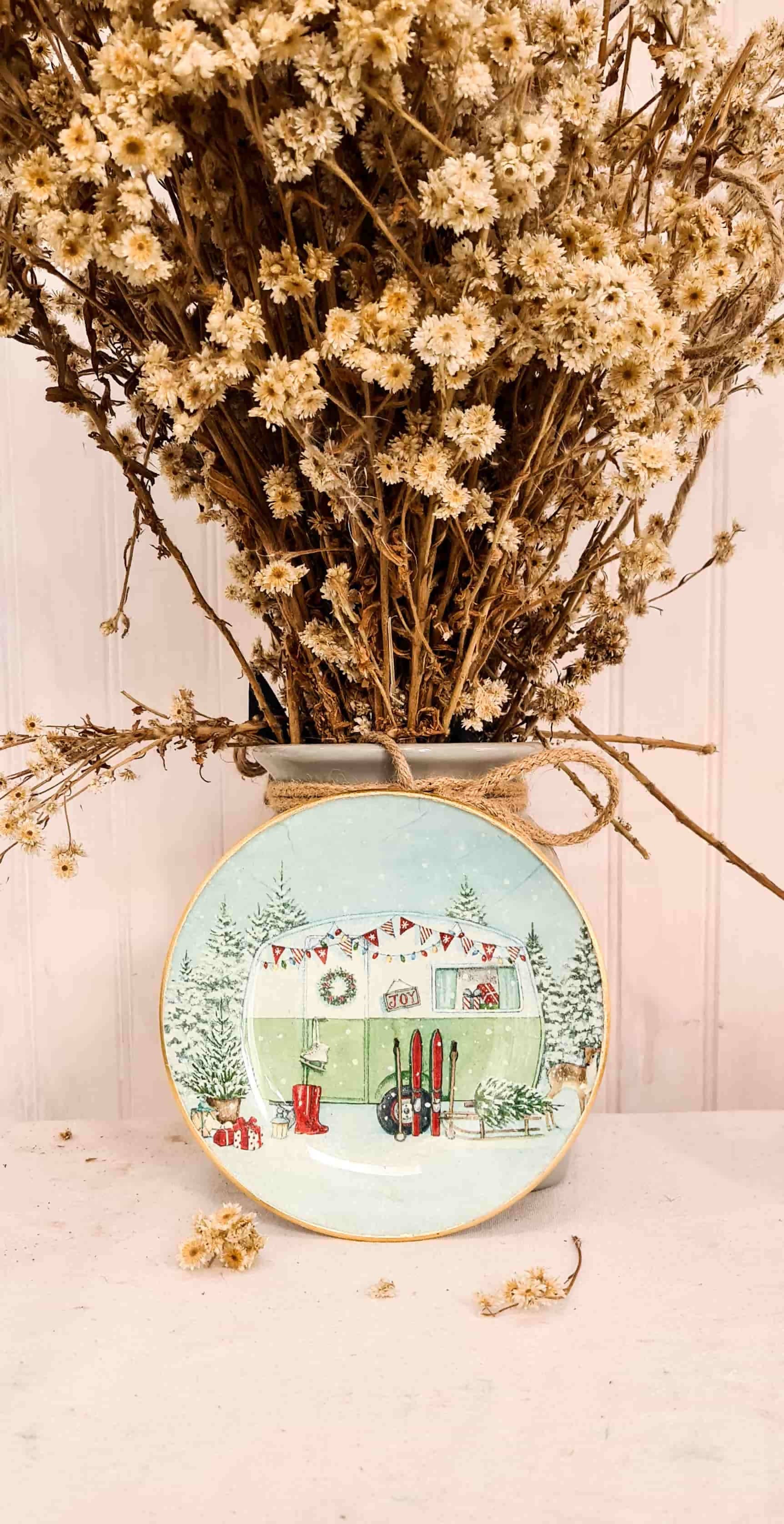 NAVIDAD Plato 15 cm Remolque redondo