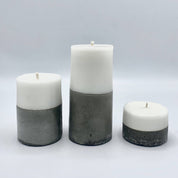 SET 3 VELAS BASE HORMIGÓN BETOH