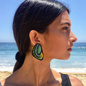 Aros Alas Mariposa Pájaro con pin