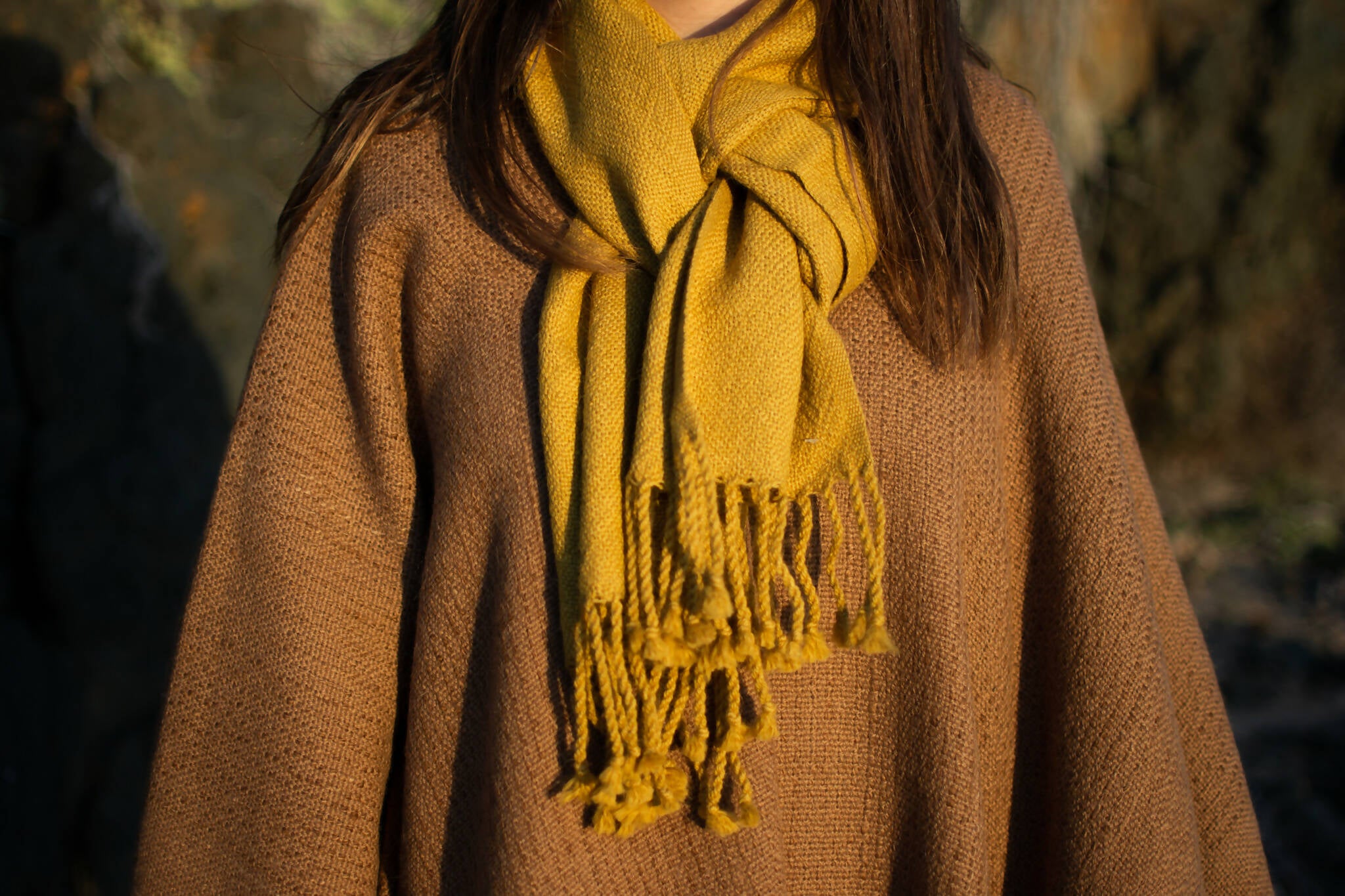 Bufanda Lisa Teñida Alpaca