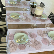 Camino de mesa velo organza Gardenia