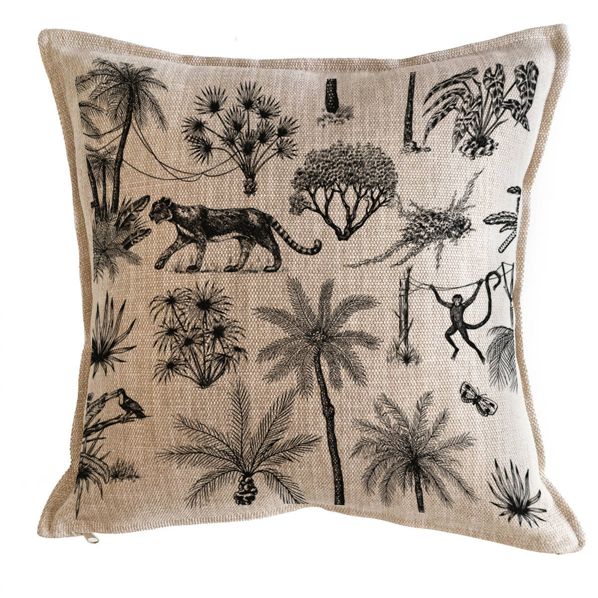 Cojín Black Palm - 45 x 45